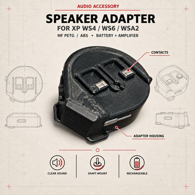 Adapter with speaker for WS4/WS6/WSA2 XP