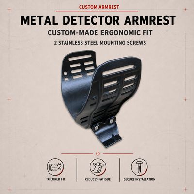 Armrest for metal detector (custom made)