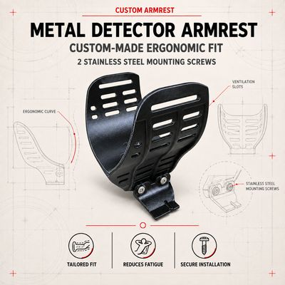 Armrest for metal detector (custom made)