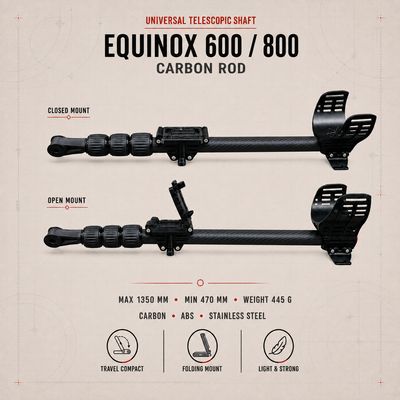 Universal Carbon telescopic rod for Equinox 600/800