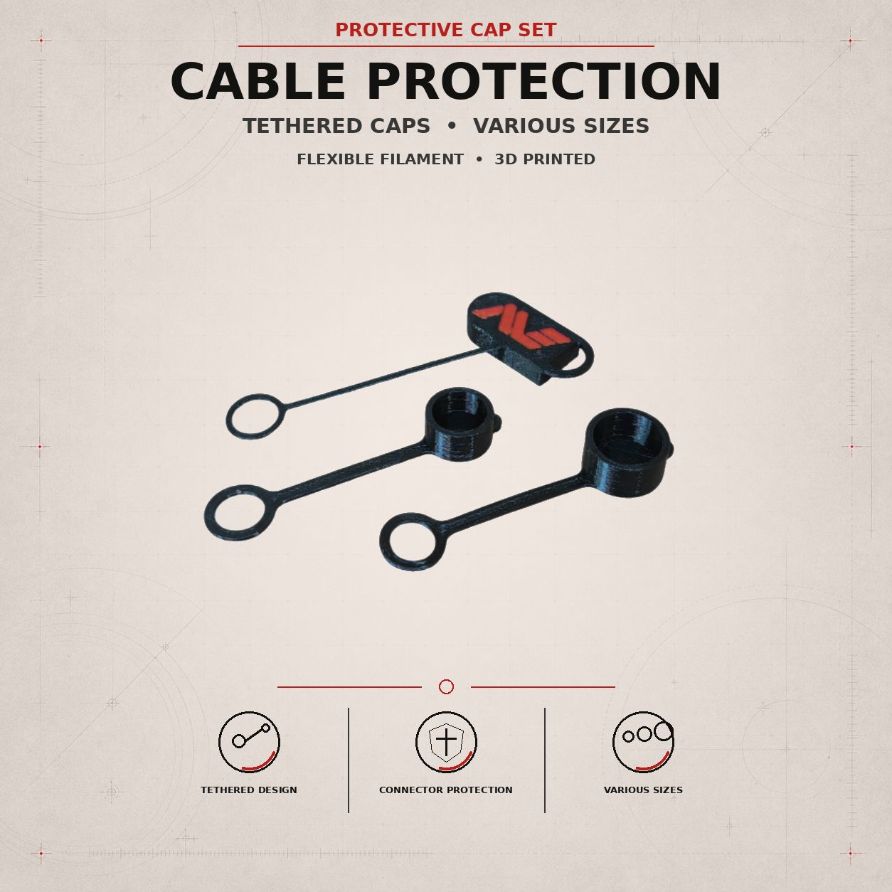 Protective caps Set Minelab