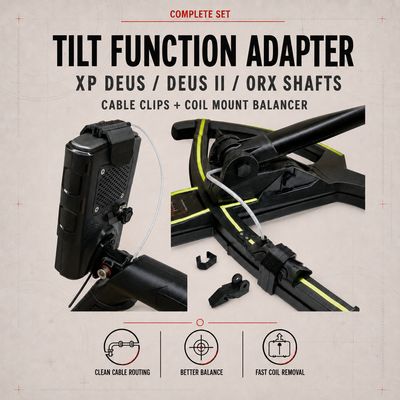 Complete set with tilt function adapter XP Deus II