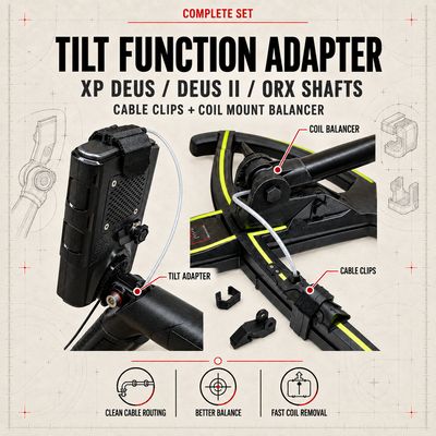 Complete set with tilt function adapter XP Deus II