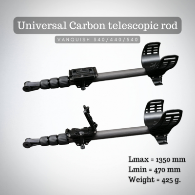 Universal Carbon telescopic rod for Vanquish 340/440/540