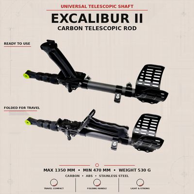 Universal Carbon telescopic rod for Excalibur I/II