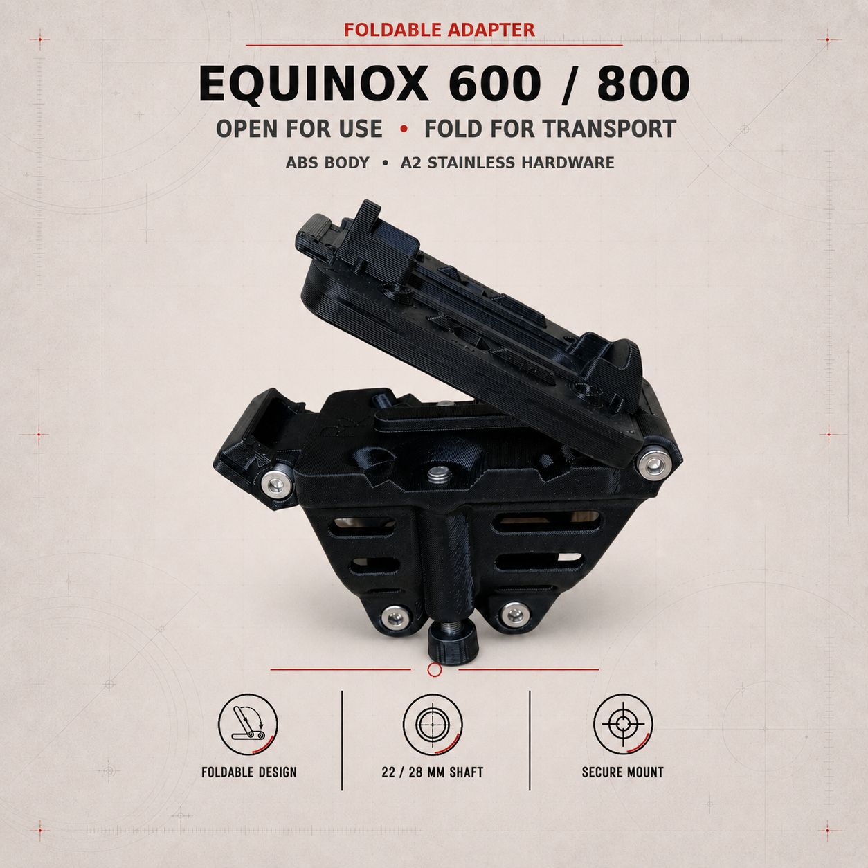 Foldable Adapter for  Equinox 600/800