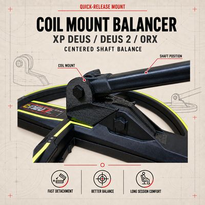 Quick-release coil mount (balancer) - XP Deus/Deus 2/ORX