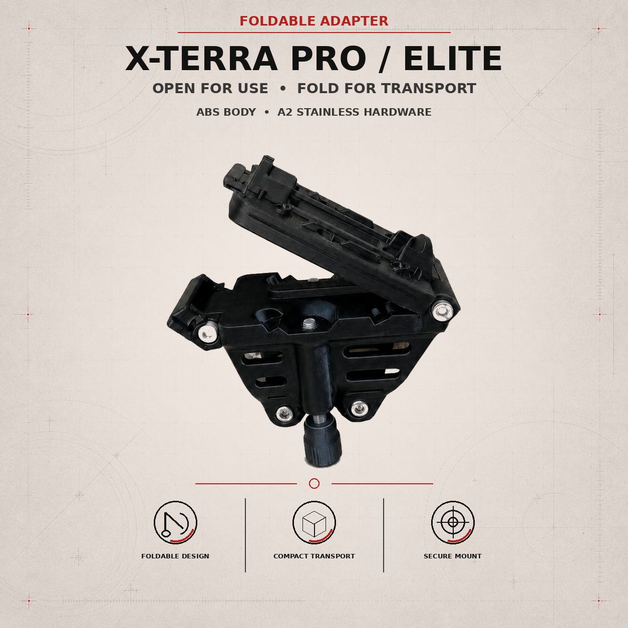 Foldable Adapter for X-Terra PRO/Elite