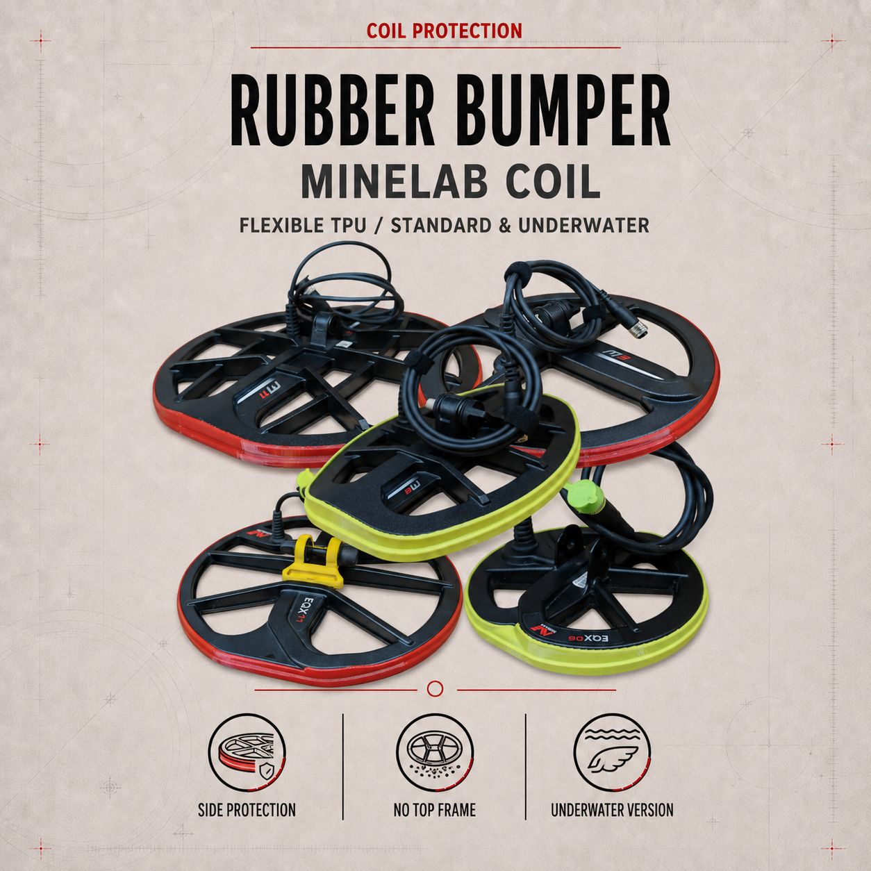 Side coil protection (bumper) - Minelab