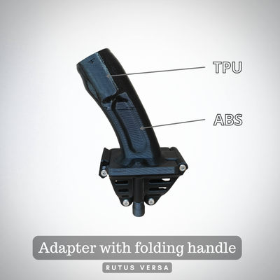 Adapter with folding handle for Rutus Versa