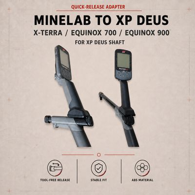 Quick-Release Adapter Minelab X-Terra/Equinox 700/Equinox 900 on XP DEUS Shaft