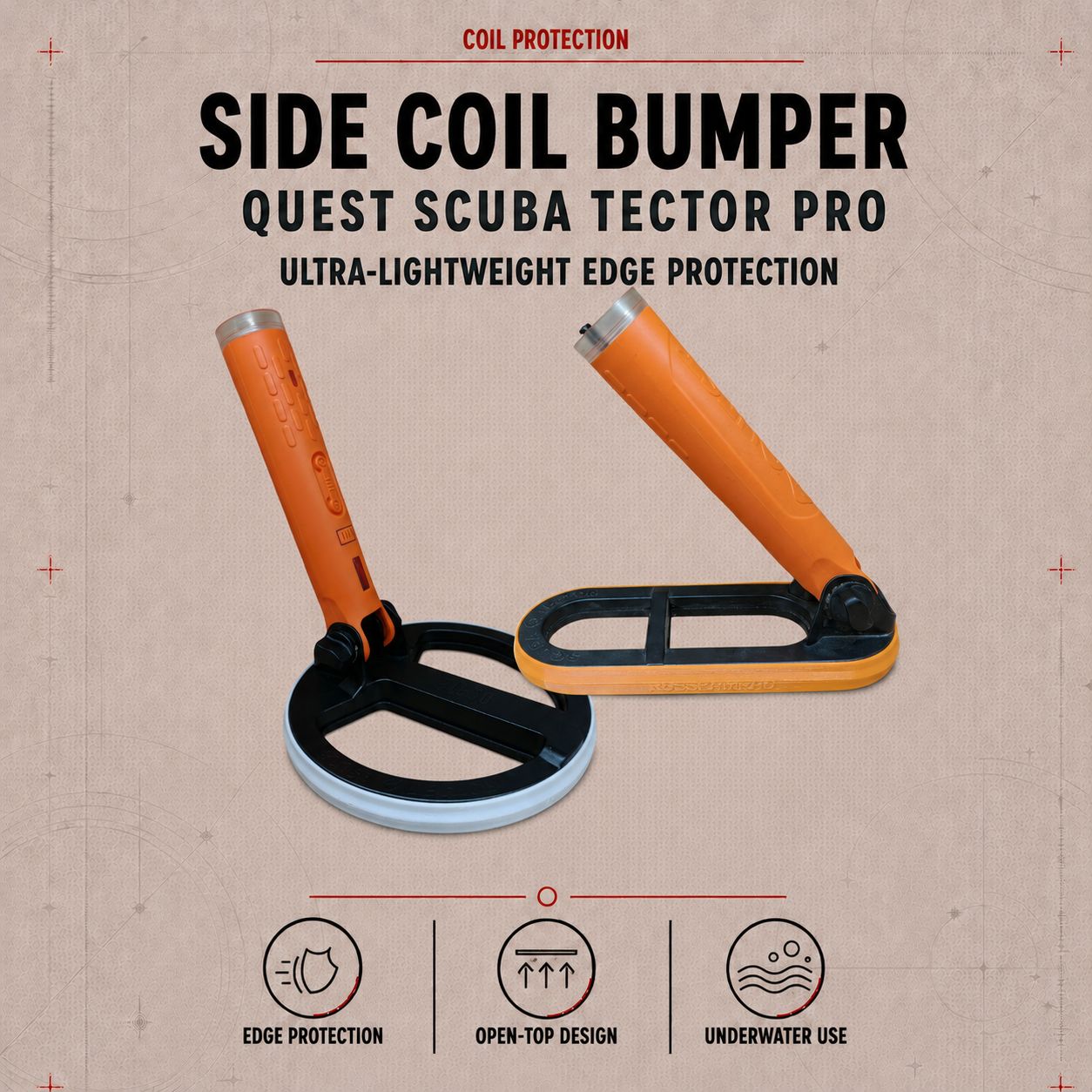 Side coil protection (bumper) - Quest Scuba Tector Pro