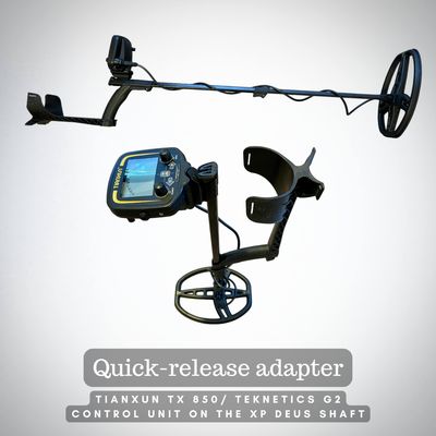 Quick-Release Adapter Tianxun TX 850/ Teknetics G2 on XP DEUS Shaft