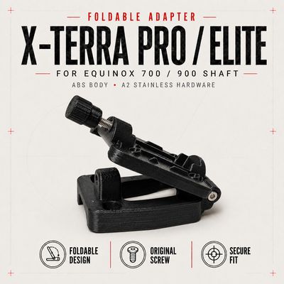 Foldable Adapter for X-Terra Pro/Elite on Equinox 700/900 Shaft