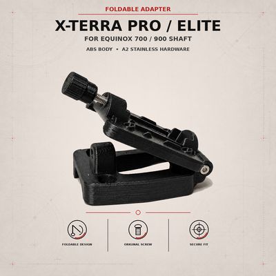 Foldable Adapter for X-Terra Pro/Elite on Equinox 700/900 Shaft