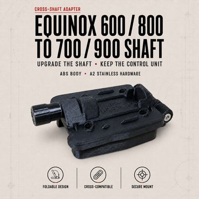 Folding Adapter for Minelab Equinox 600/800 on Equinox 700/900 Shaft