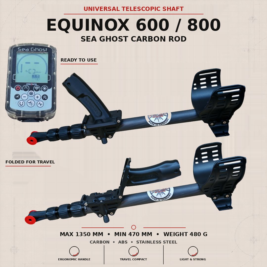 Universal Carbon telescopic rod for Equinox 600/800 Sea Ghost