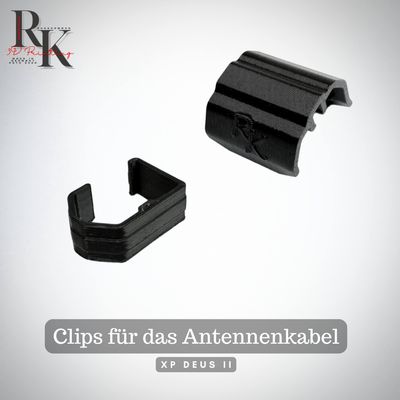 Clips for the antenna cable XP Deus II