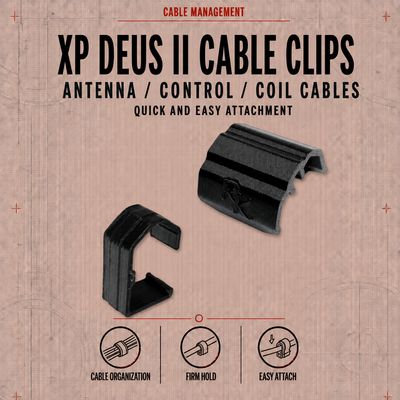 Clips for the antenna cable XP Deus II