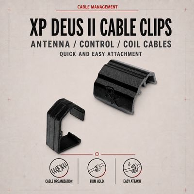 Clips for the antenna cable XP Deus II
