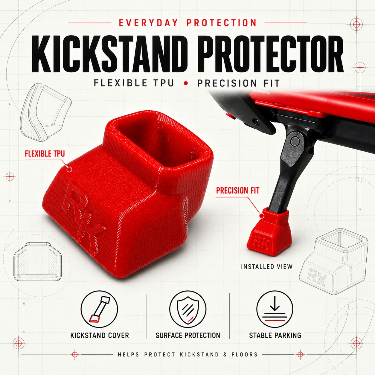Kickstand Rubber Protector