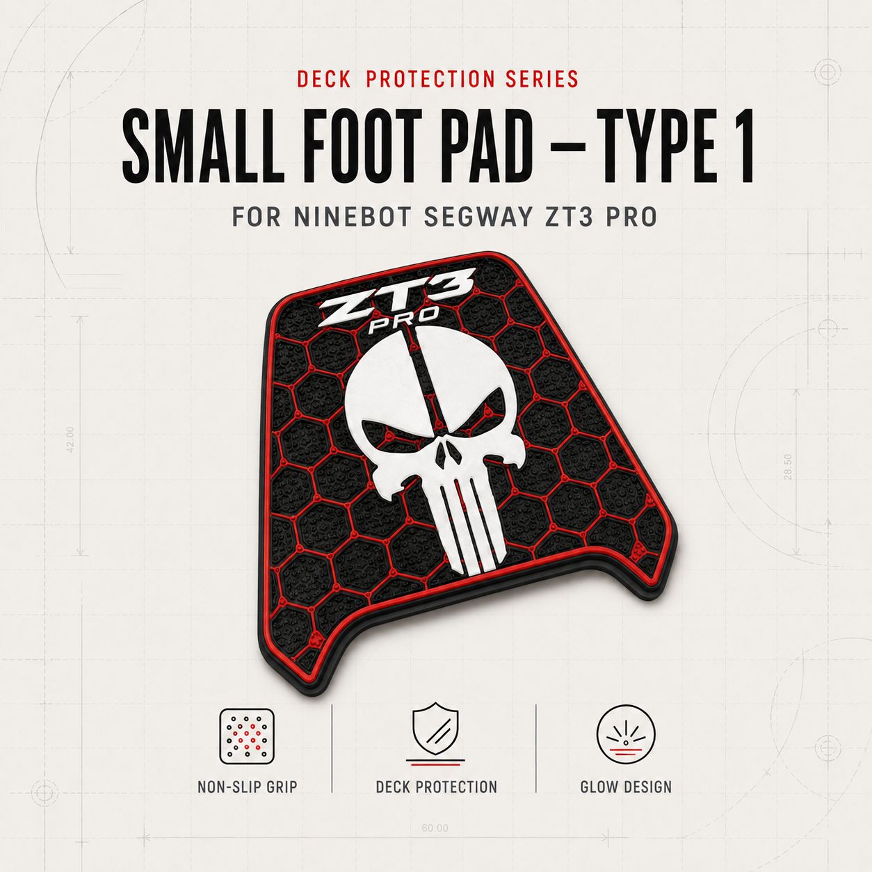 Small Foot Pad - Ninebot Segway ZT3 Pro Typ 1