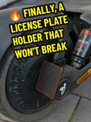 Custom License Plate Holder - Ninebot Segway G3