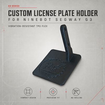 Custom License Plate Holder - Ninebot Segway G3