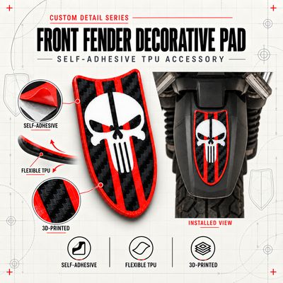 Front Fender Decorative Rubber Pad