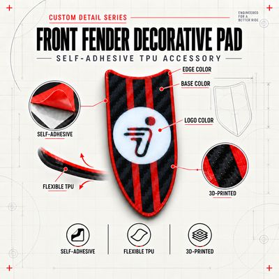 Front Fender Decorative Rubber Pad