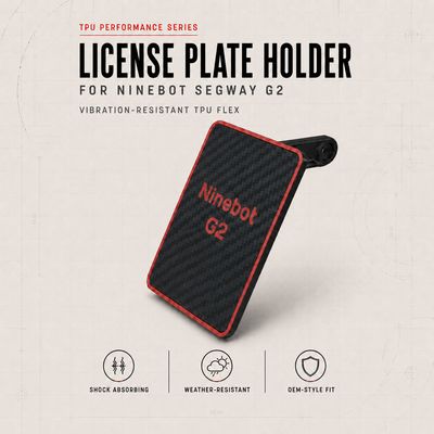 Custom License Plate Holder - Ninebot Segway G2