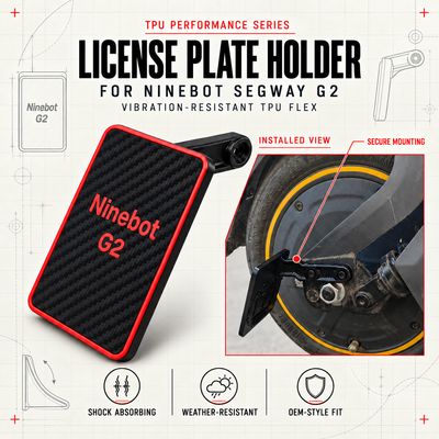 Custom License Plate Holder - Ninebot Segway Max G2