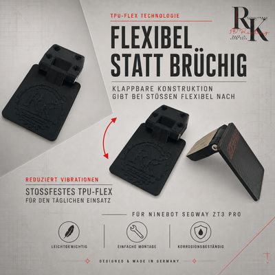 Foldable License Plate Holder — Ninebot Segway ZT3 Pro