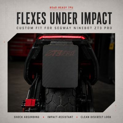Foldable License Plate Holder — Ninebot Segway ZT3 Pro