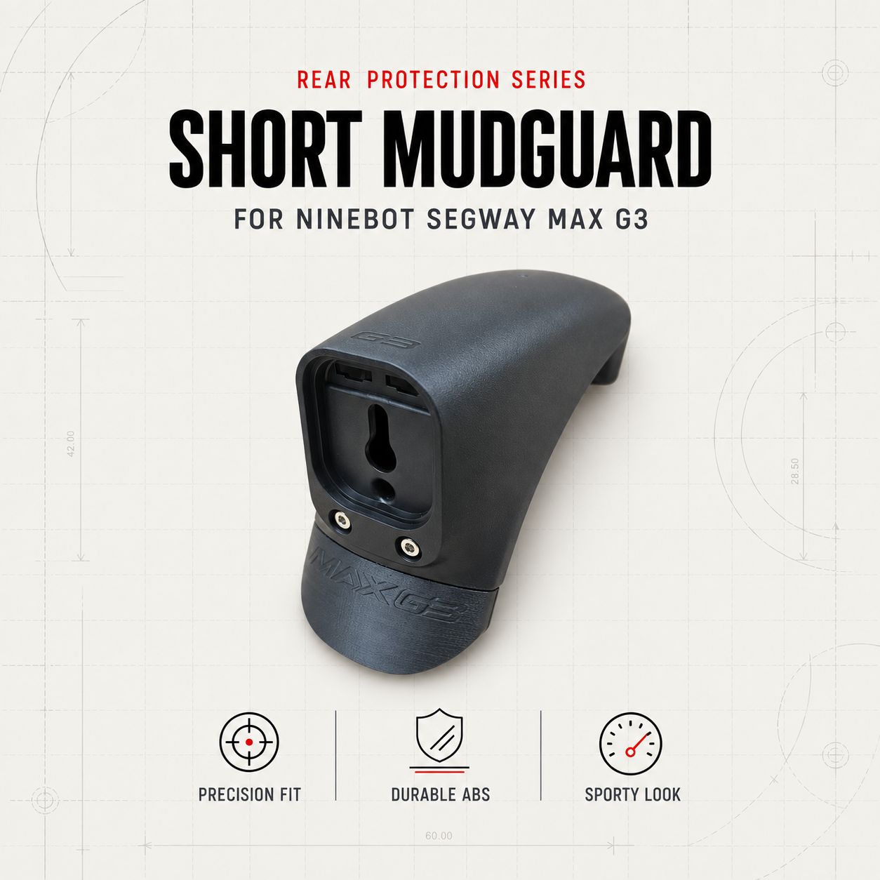 Short Mudguard – Ninebot Segway MAX G3