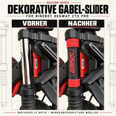 Decorative Fork Covers — Ninebot Segway ZT3 Pro