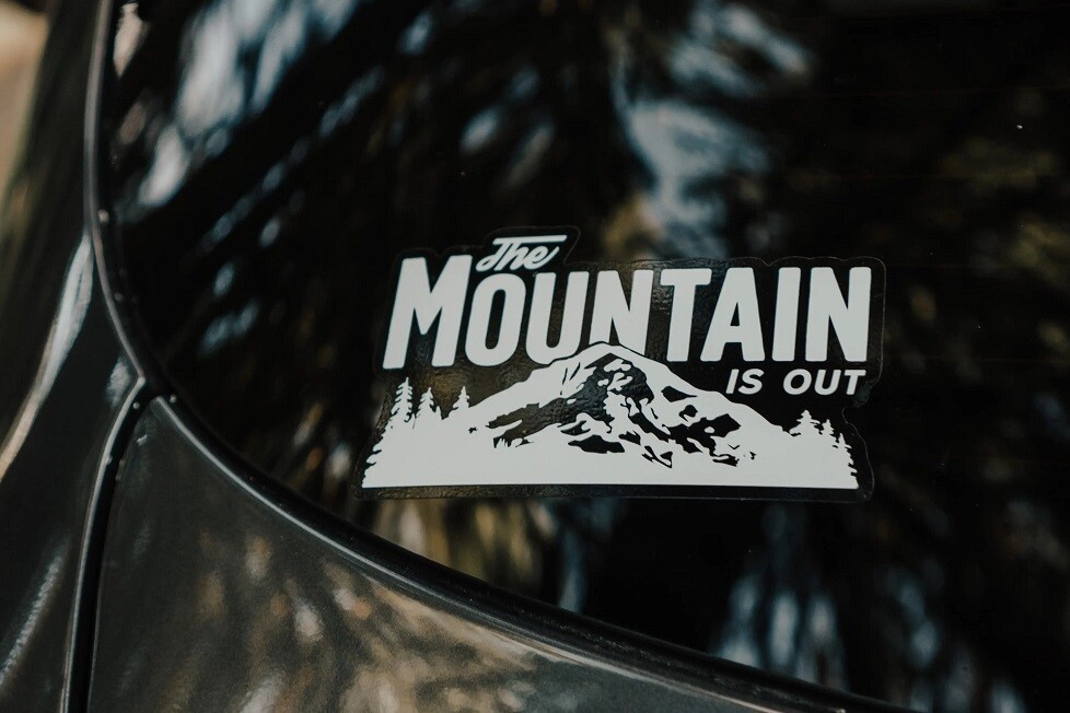 The Mt Is Out Sticker