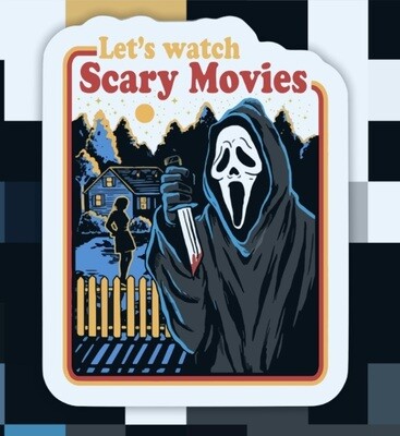 Let’s Watch Scary Movies Sticker