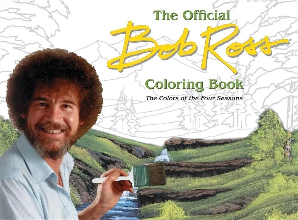 Bob Ross Coloring Book