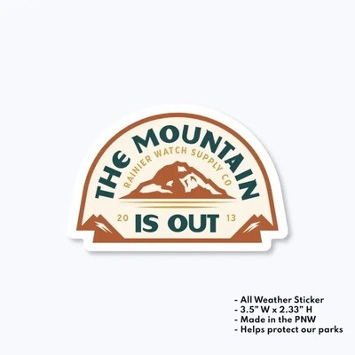 The Mountain is out rainier supply co