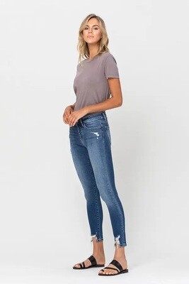 Portugal Mid Rise Crop Skinny Jean