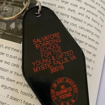 Motel Key Fob - Salvatore Boarding School (Vampire Diaries)
