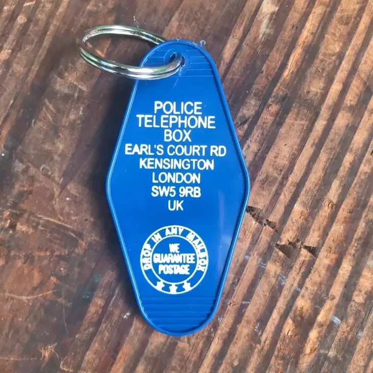 Motel Key Fob - Police Telephone Box