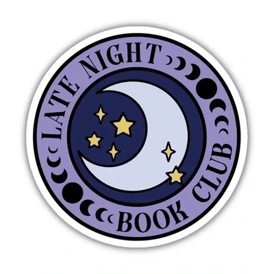 Late Night book club sticker