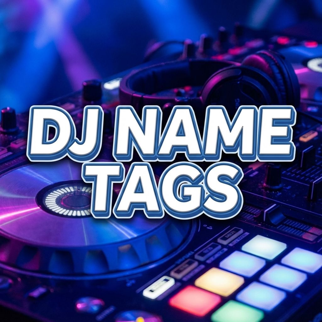 DJ Name Tags