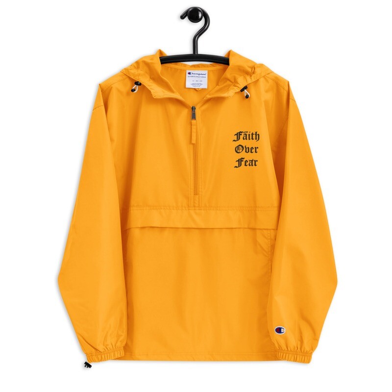 Faiith Over Fear X Champion Wind Breaker