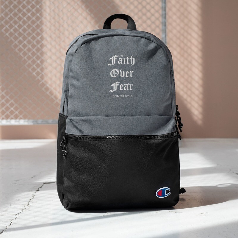 Faith Over Fear x Champion Backpack