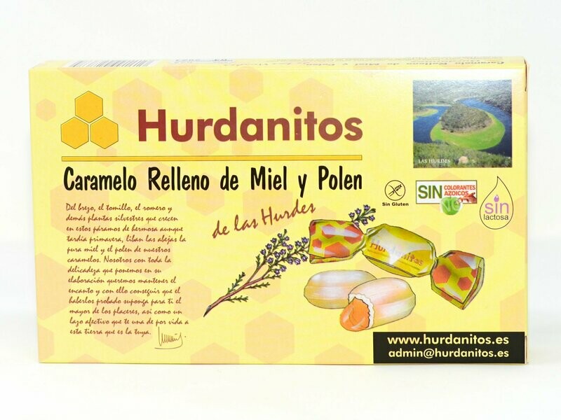 HURDANITOS CARAMELOS RELLENOS DE MIEL Y POLEN 150 g