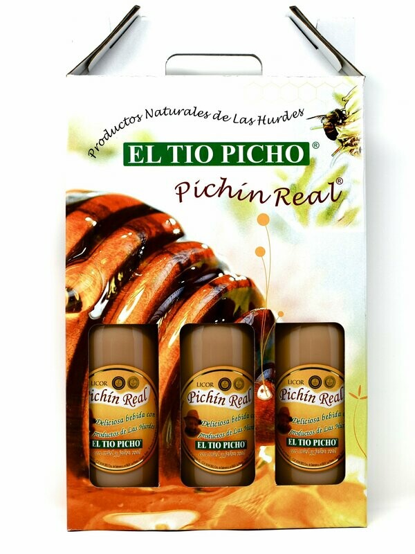 "Black Friday"PACK  70 cl x 3 uds (1 Pichin Real + 1 Licor  crema de Cereza +1 licor  de hierbas)