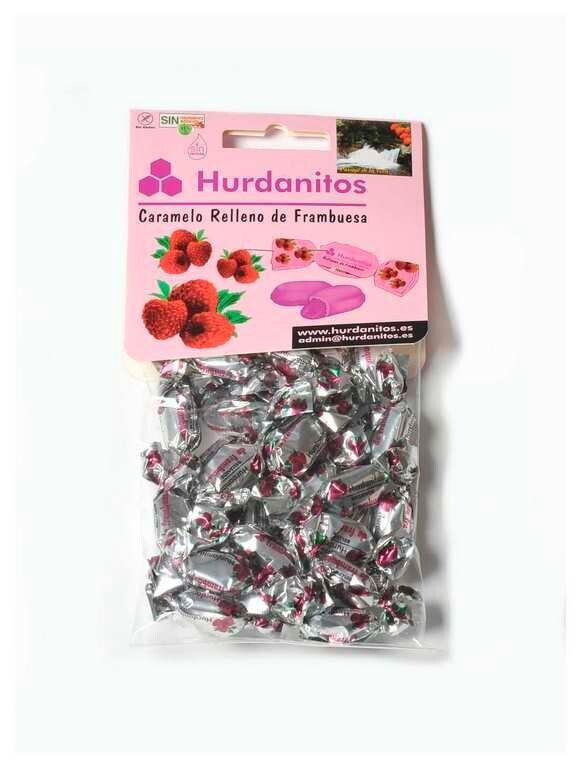 Caramelos Frambuesa – Bolsa 85 gr. HURDANITOS